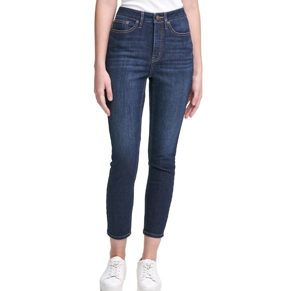 Calvin Klein Jeans Skinny High-Rise Jeans Blue B4HP - Picture 1 of 3